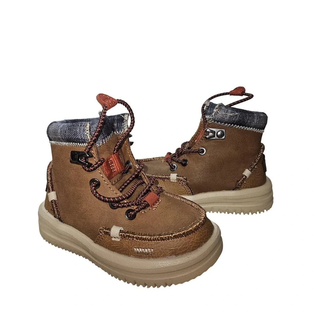 Hey Dude Boots Toddler Size 6 Brown Bradley T Classic Bootie‎ Walking Comfort
